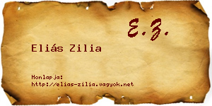 Eliás Zilia névjegykártya